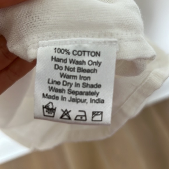 Daughters of India White Linen Dress size XS NWT - Picture 6 of 6